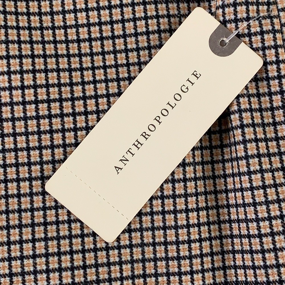 Sanctuary x Anthropologie Womens XS Neutral Check Pull On Flare Leggings NWT - Picture 5 of 10